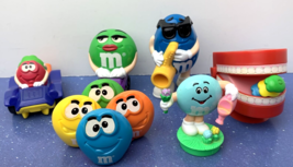 Lot of 6 1997 Burger King M&amp;Ms Candy Toys Figures - £7.87 GBP