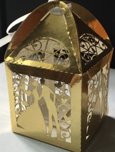 100*Metallic Gold Wedding Gift Boxes,Wedding Party Favor,Wedding Decoration - £27.17 GBP+