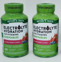 2x Nature's Truth Electrolyte Tablets | 60 Count | Hydration | Berry Fla... - €12,84 EUR 2x Nature's Truth Electrolyte Tablets | 60 Count | Hydration | Berry Fla... - €12,84 EUR