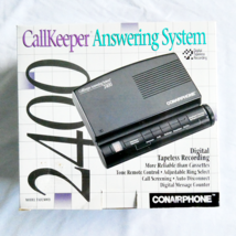 Callkeeper Conairphone Answering System TAD2400B Black Great Cond Tested - $14.10