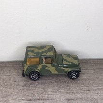 Yat Ming Jeep CJ-7 Army Military Green Camouflage 1:64 Diecast Toy Vintage #1603 - £4.77 GBP