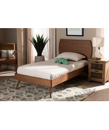 Decker Walnut Brown Twin Size Platform Bed - $501.00