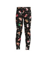 Holiday Time Girls Holiday Print Leggings, Black Soot Size S(6-6X) - $252.96 MXN