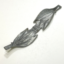 Antique Pewter Ice Cream Mold E &amp; Co #319 Lily of the Valley Leaves  - £28.48 GBP