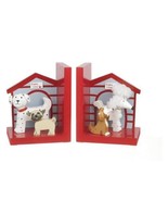 Puppy Collection Puppy Love -Wooden Bookends-children’s Room Puppy Dogs ... - £17.86 GBP