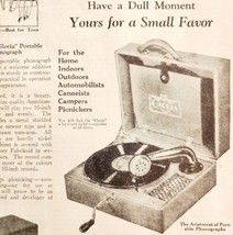 Betty Arden Bond Portable Phonograph 1929 Advertisement Record Player DW... - $19.99