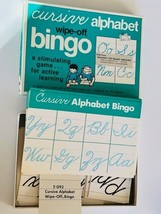 Elementary High School Memorabilia 1978 Trend Enterprises Cursive Alphabet Bingo - £31.27 GBP