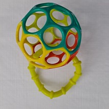 Bird Toy Ball Smushy Green Red Teal - $8.91