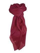 Mulberry Silk Hand Dyed Square Scarf Damson from Pashmina &amp; Silk - £19.08 GBP