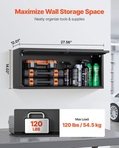 VEVOR Metal Wall Cabinet 120 lbs per Shelf Garage Wall Cabinet with Up-F... - $2,309.27 MXN