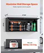 VEVOR Metal Wall Cabinet 120 lbs per Shelf Garage Wall Cabinet with Up-F... - $123.99