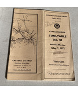 Union Pacific Time Table #48 Kansas Division May 1, 1972 - £10.96 GBP