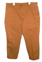 Carhartt Brown Washed Duck Work Dungaree Fit Utility Pant B11 Men&#39;s 43 x 31 - $29.99