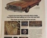 1973 Ford Torino Vintage Print Ad Advertisement pa12 - £6.22 GBP