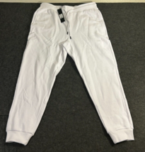 Fashion Nova Men&#39;s Tyson Jogger Sweatpants White Size XL X-Large NWT - £9.44 GBP