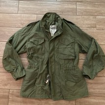 Vintage Original US Army Military Olive Green Field Jacket Size Medium Rare - £117.26 GBP