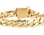 15mm Men&#39;s Bracelet 14kt Yellow Gold 408535 - $6,699.00