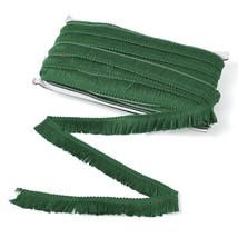 27 Yards 25Mm Polyester Fringe Trim 1 Inch Fabric Lace Trim Tassel Green... - £22.02 GBP