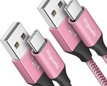 Pink Usb C Cable 6Ft Fast Charge, 2-Pack Usb A To Usb C Type Charger Cor... - $12.99