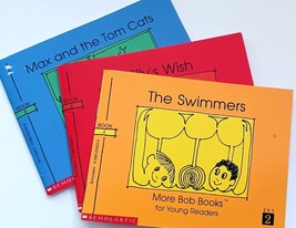 3 Bob Books: The Swimmers Willy&#39;s Wish Max &amp; Tom Cats, Young Readers, Sc... - $11.87