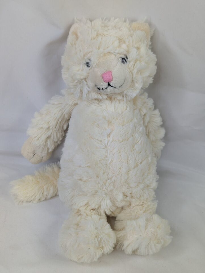 Chelsea Teddy Bear Co Cream Cat Plush Kitten 12 Inch Stuffed Animal Toy - $19.95