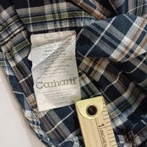 Carhartt Men's Multicolor Cotton Button-Down Collar Casual Check Shirt Size L image 6
