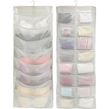 1 Pack - Simplehouseware 24-Pocket Double-Sided Hanging Closet Underwear... - £15.01 GBP