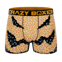 Crazy Boxers Jelly Belly Jack-O-Lantern Face Men&#39;s Boxer Briefs Orange - £7.04 GBP