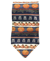 Vtg Halloween Tie Seasonal Concepts by MMG Hallmark Pumpkin Bat Owl - £13.21 GBP