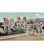 Floral Name James Postcard B29 - $2.99