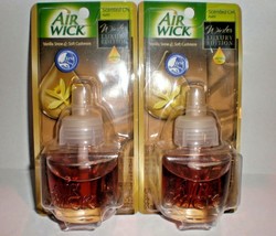 2 AirWick VANILLA SNOW SOFT CASHMERE Scented Oil Air Wick refills - £11.55 GBP