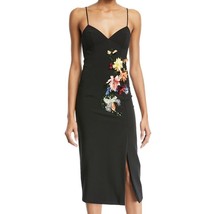 Cushnie Et Ochs Womens 2 Black Ivana Camisole 3D Floral Lined Bodycon Dress NWT - £422.91 GBP