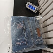 Inherit Clothing Company Women's Blue Cotton Blend Frayed Denim Skirt Size 7/8 image 8