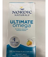 Nordic Naturals Ultiamte Omega Fish Oil Supplement 120 Lemon Softgels 2/27 - £21.91 GBP
