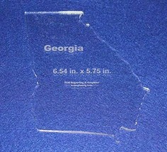 State of Georgia Template 6.54&quot; X 5.75&quot; - Clear ~1/4&quot; Thick Acrylic - $27.23