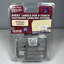 Vintage Genuine Avery AV2067 Brother P-touch 3/4&quot; x 2-5/8&quot; Address AV Labels New - £21.70 GBP