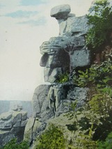 Vintage Great Stone Face Devils Lake Postcard Wisconsin WI 35087  - £9.48 GBP
