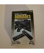 Vintage Challenge Master Domino No. 9101 Set of 28, Solid Hardwood Engraved - £10.79 GBP
