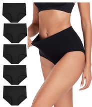 wirarpa Womens Cotton High Waisted Ladies Panties Full Coverage Brief Me... - $19.00