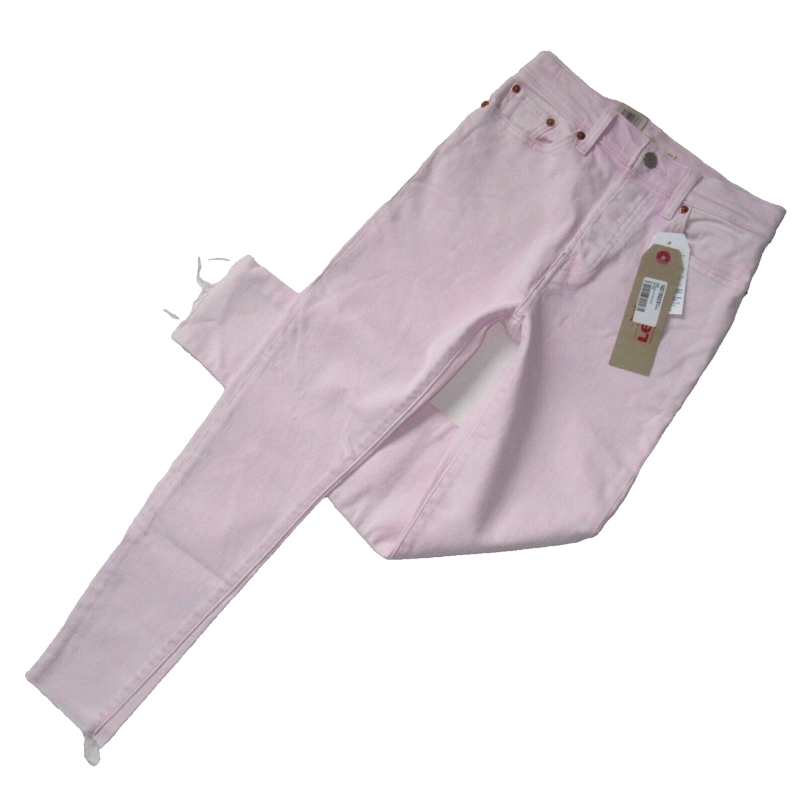 Primary image for NWT Levi's Wedgie Skinny in Pink Acid Wash High Rise Stretch Crop Jeans 0 / 25