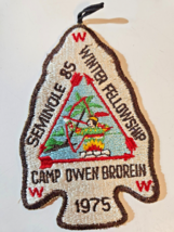 Lodge 85 Seminole 1975 Winter Fellowship Patch ( Merged ) - £7.77 GBP