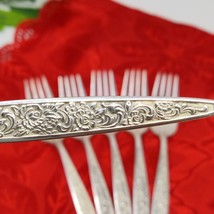 6X ONEIDA Community Silverplate  Tangier Dinner Forks 7.5&quot; - $24.98