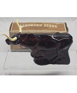 Vintage AVON LONGHORN STEER After Shave Decanter With Original Box - FULL - €16,42 EUR