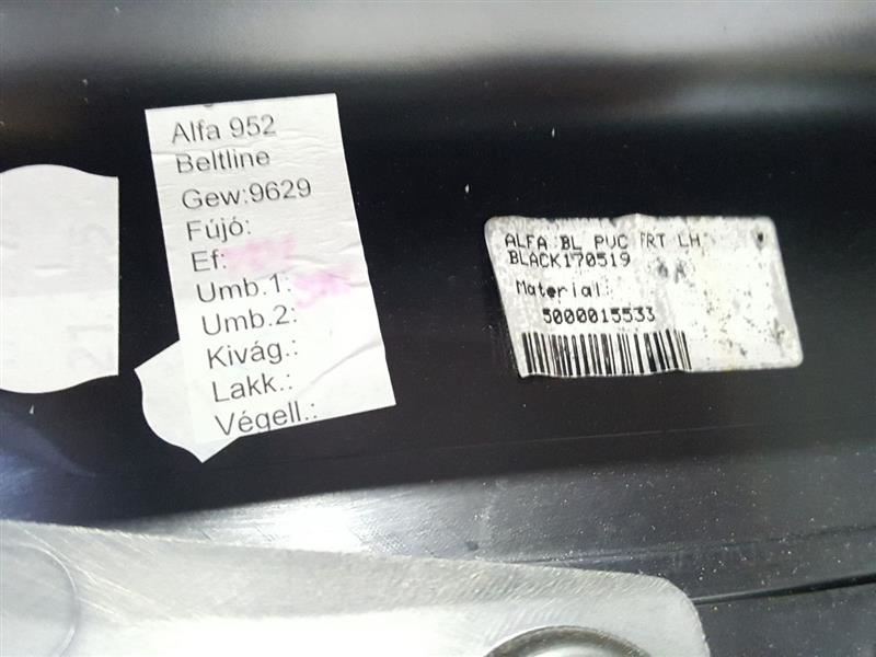Black Front Left Interior Door Trim Panel OEM 2017 2018 2019 Alfa Romeo Giulia Item image 8