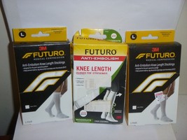 (3 pack) Futuro Closed Toe -  Knee Length Stocking - Large - Moderate - $24.99