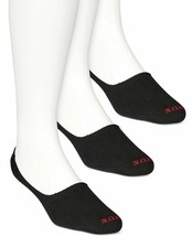 HUE Women&#39;s 3-Pack Super Soft Sneaker Sock Liners One Size Black NWT - £6.04 GBP