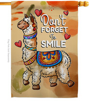 Dont Forget To Smile House Flag Inspirational 28 X40 Double-Sided Banner - £29.54 GBP