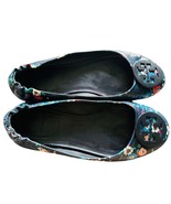 Tory Burch Minnie Travel Blue Floral Ballet Flats 7 - $1,884.72 MXN