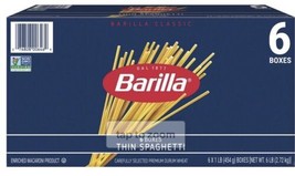 Barilla Pasta Thin Spaghetti (16 oz., 6 pk.) SHIPPING THE SAME DAY - $17.99