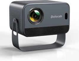 【360°Adjustable Stand &amp; Electric Focus】 Polocsh 4K Projector With Wifi And - $129.94